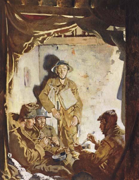 Sir William Orpen Soldiers Resting at the Front Sweden oil painting art